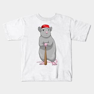 Rat Baseball Baseball bat Kids T-Shirt